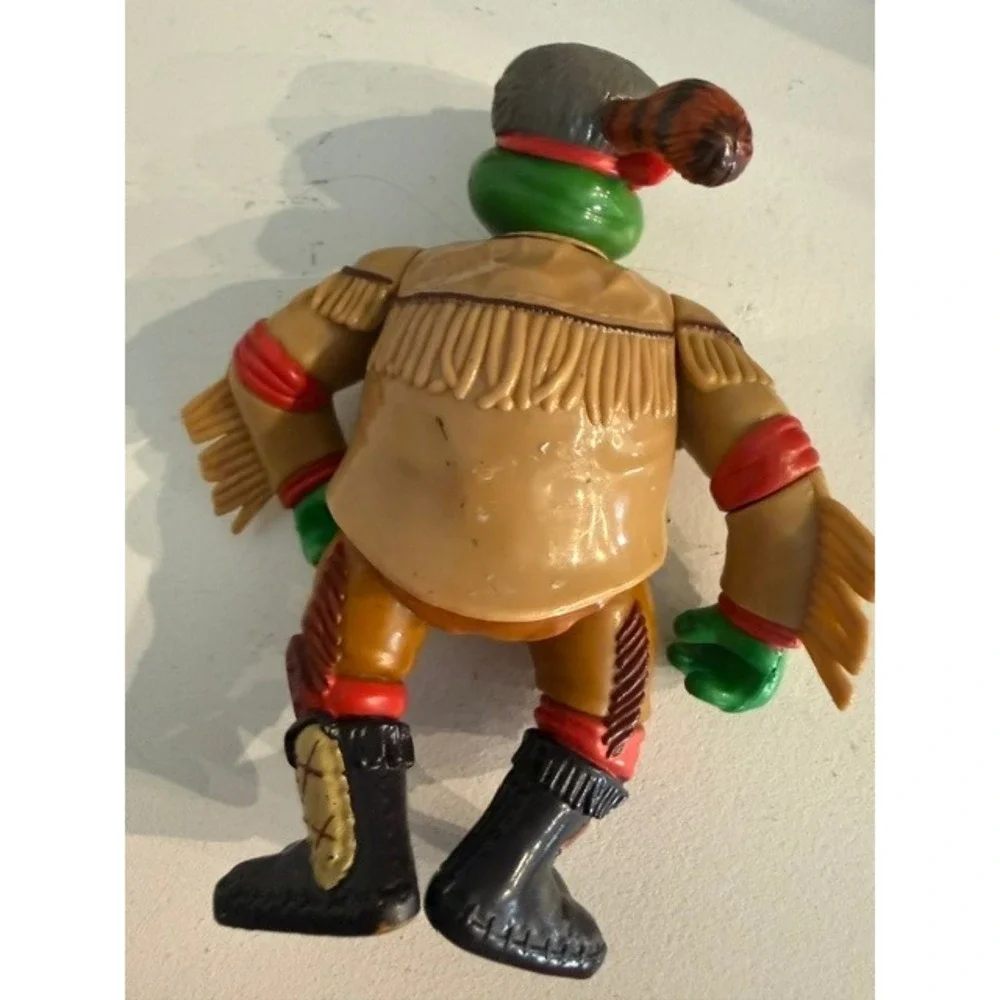 Vintage 1992 TMNT Raphael Wild West Turtle Scout Action Figure Playmates Toys